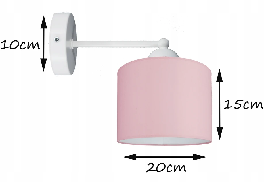 Bez Marki Kinkiet lampa ścienna vaikams nowoczesny abażur 20cm słoneczny geltona Led