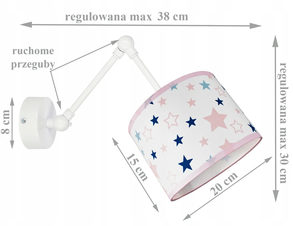 Bez Marki KINKIET NA RUCHOMYM KLOSZU LAMPA ŚCIENNA LED