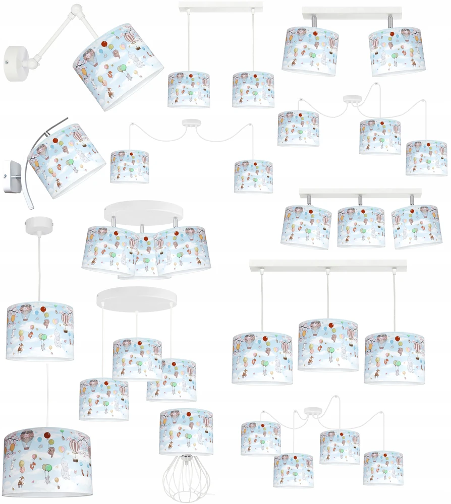 Bez Marki Kinkiet ścienny lampa ścienna SŁONIK BŁĘKITNY kinkiety ścienne loft led