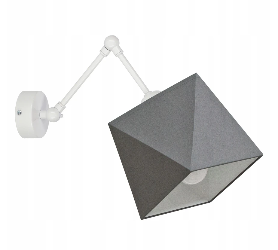 Bez Marki Kinkiet ścienny na przegubach DIAMENCIK lampa ścienna loft abażur kinkiety