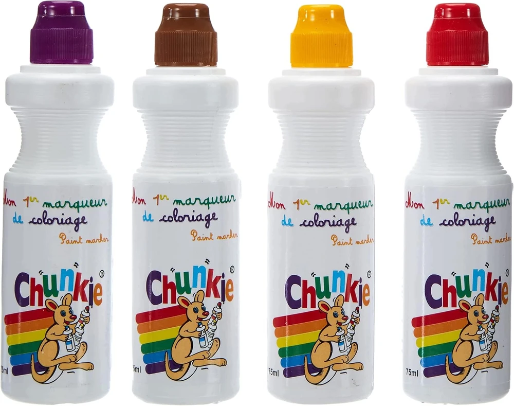 Bez Marki Klasikinės spalvos 75ml markeriai chunkie, 8 vienetų dėžutėje