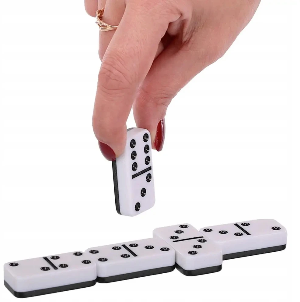 Bez Marki Klasikinis domino žaidimas metalinėje dėžutėje