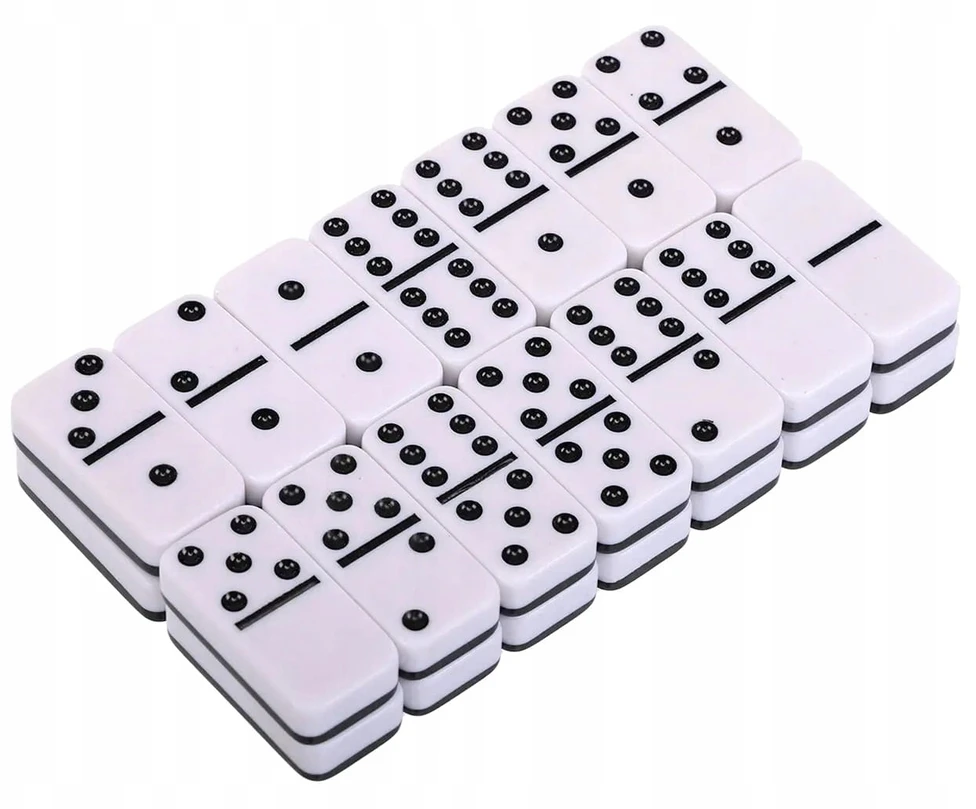 Bez Marki Klasikinis domino žaidimas metalinėje dėžutėje