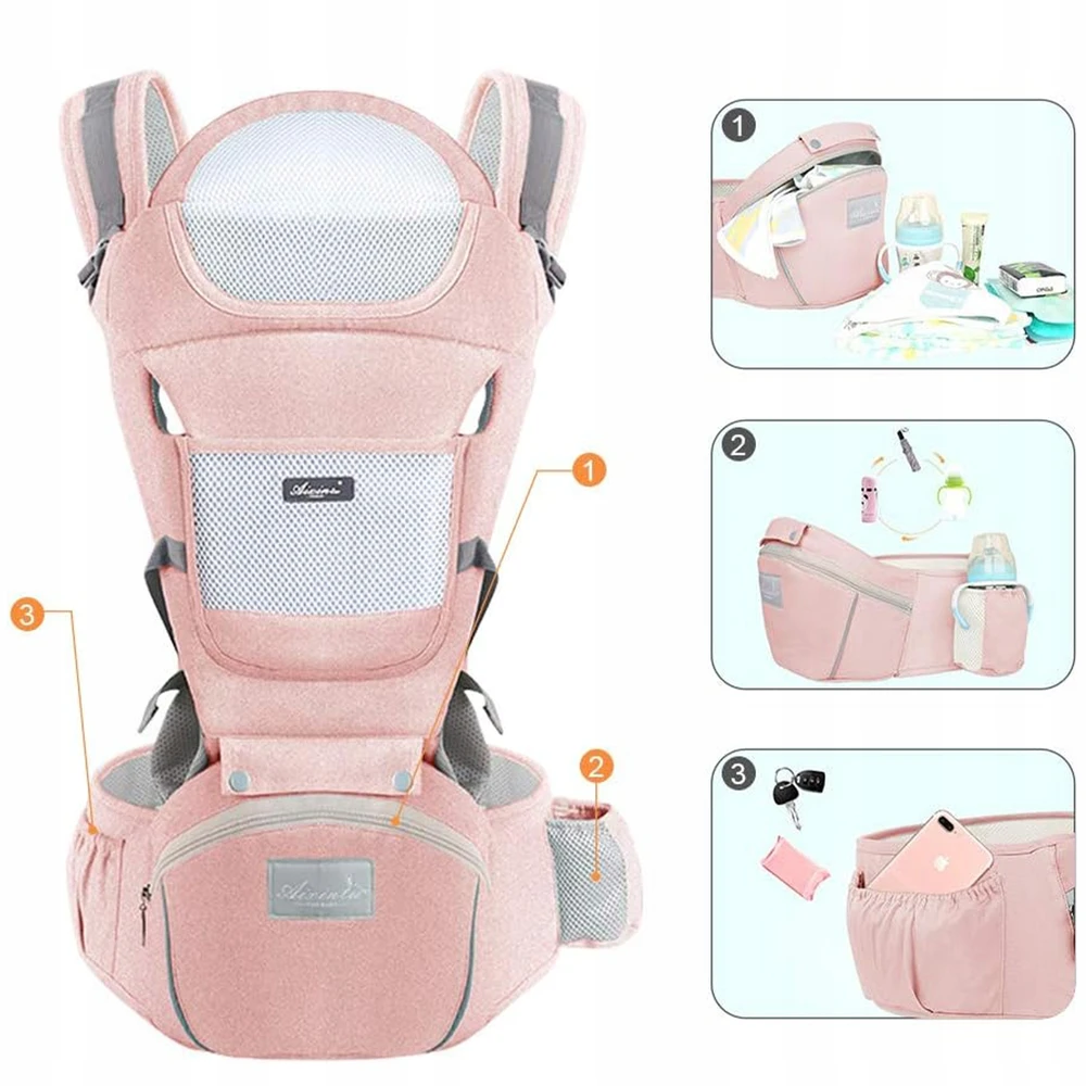 Bez Marki KLUBŲ NEŠYKLĖ ERGONOMINĖ NUGARA MINKŠTA SAUGI NEWBORN KINDER STRING ATMINTIES PUTOS