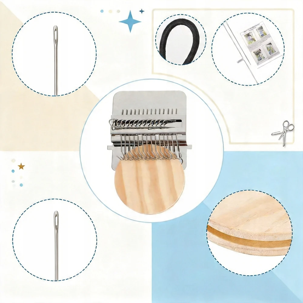 Bez Marki Knit Patch Kit PatchMaker, Nešiojama Darning Lom pradedantiesiems, 14 kontaktų