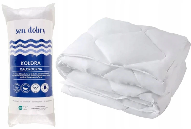 Bez Marki Kołdra antyalergiczna pikowana Sen Dobry 135x200 Inter Widex całoroczna