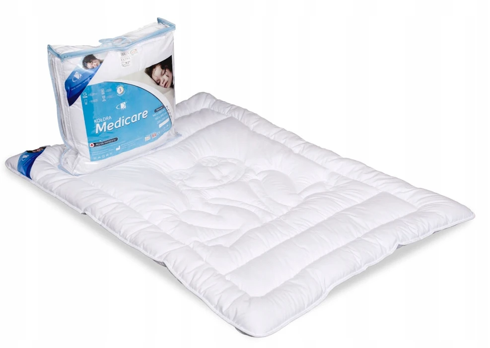 Bez Marki Kołdra Dziecięca 100x135 Medicare Balta 100% Microfibra