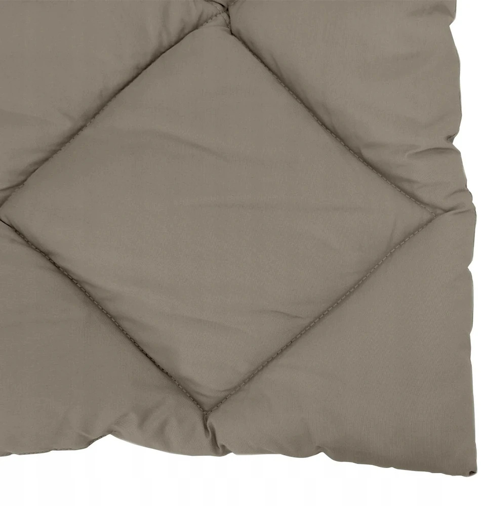 Bez Marki Pilna metų antklodė Šviesiai pilka 200 x 200 cm Mikropluoštas