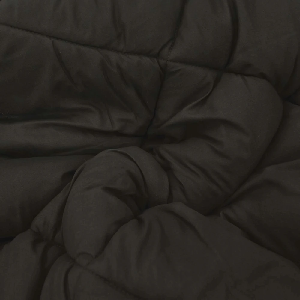 Bez Marki Pilna metų antklodė Juoda ir taupe 200 x 200 cm Mikropluoštas
