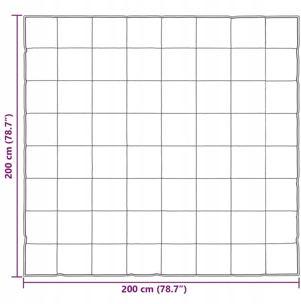 Bez Marki Pilna metų antklodė 200 x 200 cm 300 gsm Sidabro