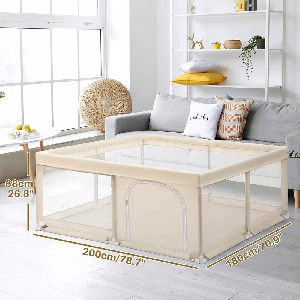 Bez Marki KOJEC DLA DZIECI BEJOY plac zabaw 180x68 cm Duży antypoślizgowy Kreminis