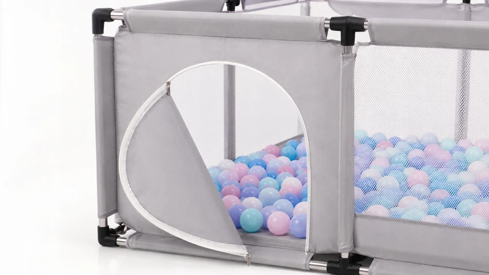 Bez Marki Kojec Dziecięcy Suchy Baseinas su Piłeczkami 126x126 Plac Zabaw Koszykówka