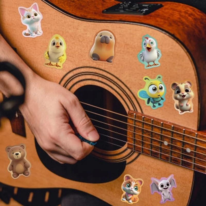Bez Marki Kolorowe naklejki ze zwierzętami Animal Mix 50 vnt dekoracji