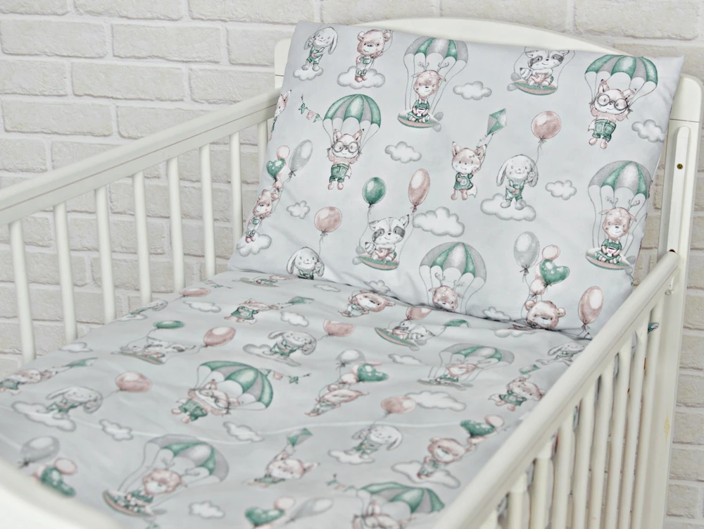 Bez Marki KOMPLET Patalynė OCHRANIACZ VELVET BAWEŁNA DO ŁÓŻECZKA 120X60 Rinkinys
