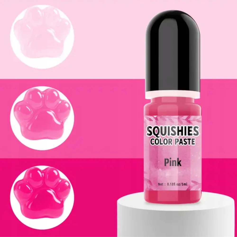 Bez Marki Koncentruotas Rožinis Dažiklis Silikonui, Squishy, Slime 5ml
