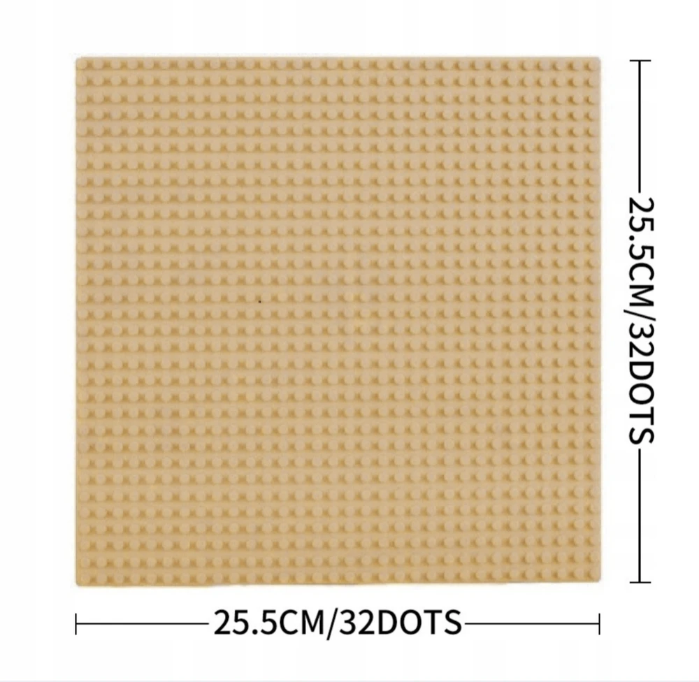 Bez Marki Konstrukcinė plokštė blokeliams 32x32 4 vnt. pilka mėlyna žalia smėlio spalvos