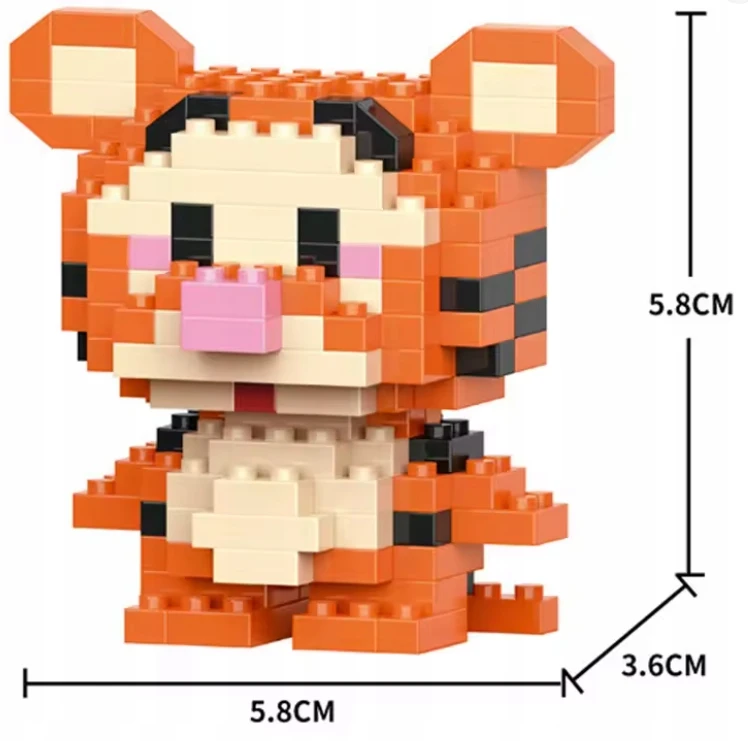 Bez Marki Konstrukciniai blokai Tigger Tigger Block Set | 170 dovanų