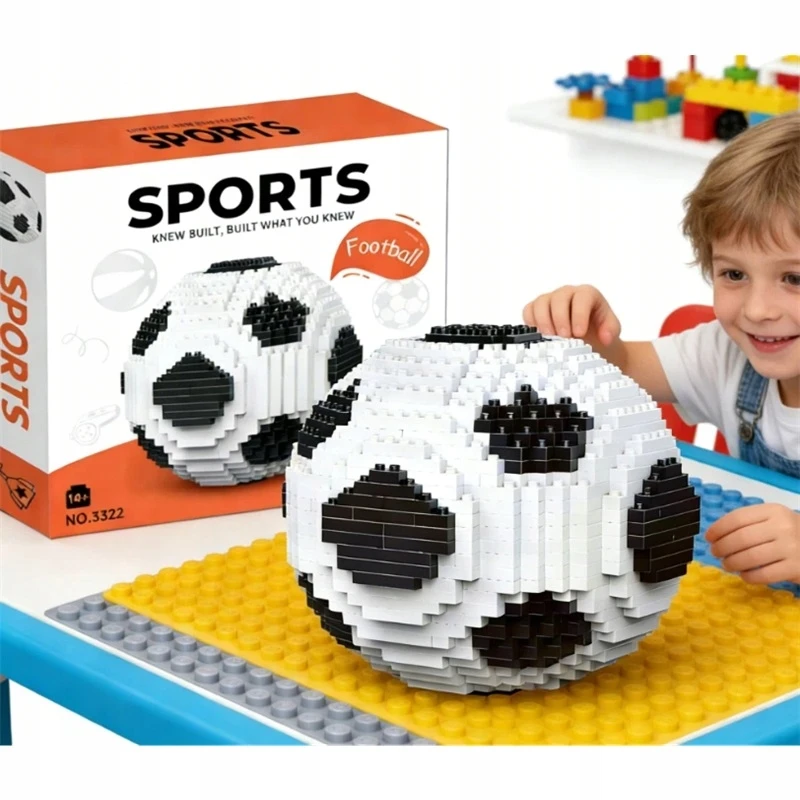 Bez Marki KONSTRUKCINIAI KLUOKAI 3D FUTBOLIS 864 EL KAIP DOVANA VAIKINAI