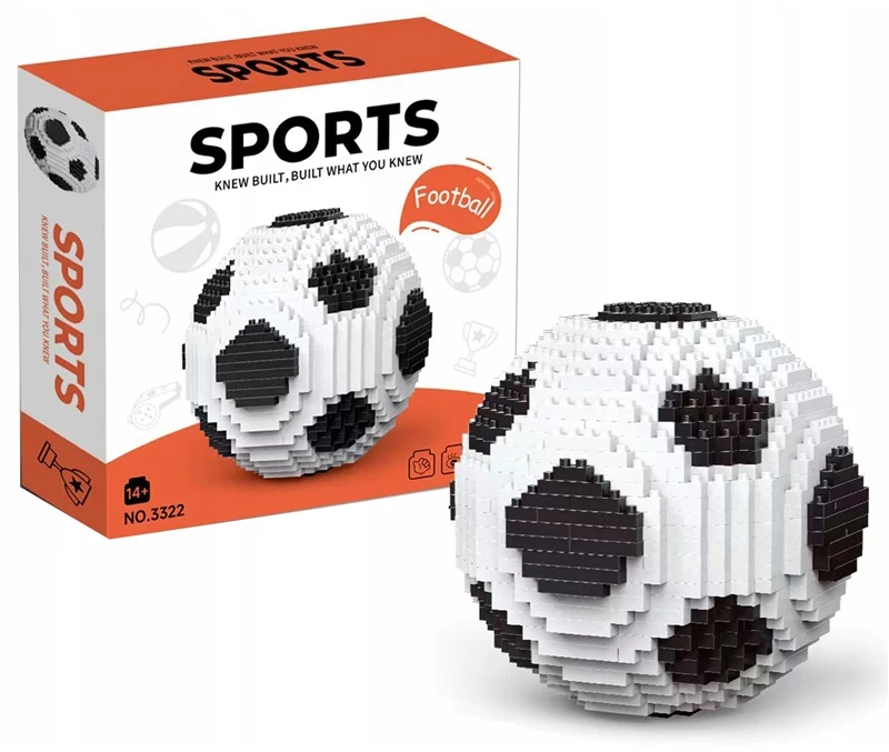 Bez Marki KONSTRUKCINIAI KLUOKAI 3D FUTBOLIS 864 EL KAIP DOVANA VAIKINAI