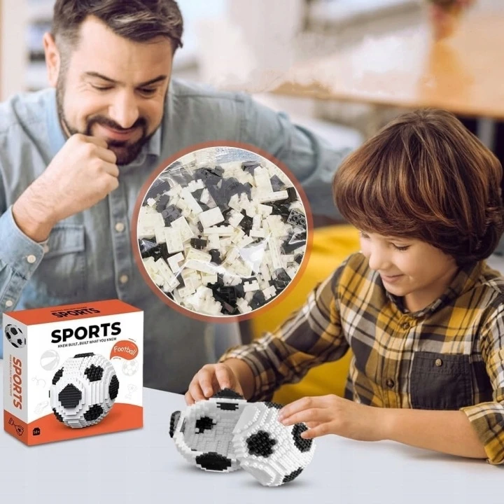 Bez Marki KONSTRUKCINIAI KLUOKAI FUTBOLIS JUODAI BALTA DOVANA VAIKAMS