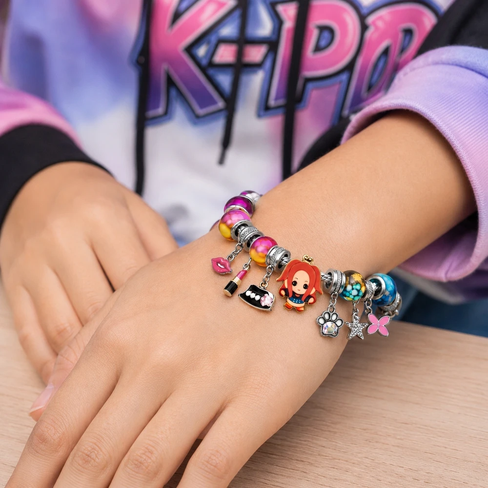 Bez Marki KPOP CHARMS BEADS apyrankių gaminimo rinkinys „pasidaryk pats“ Mergaitės DOVANA