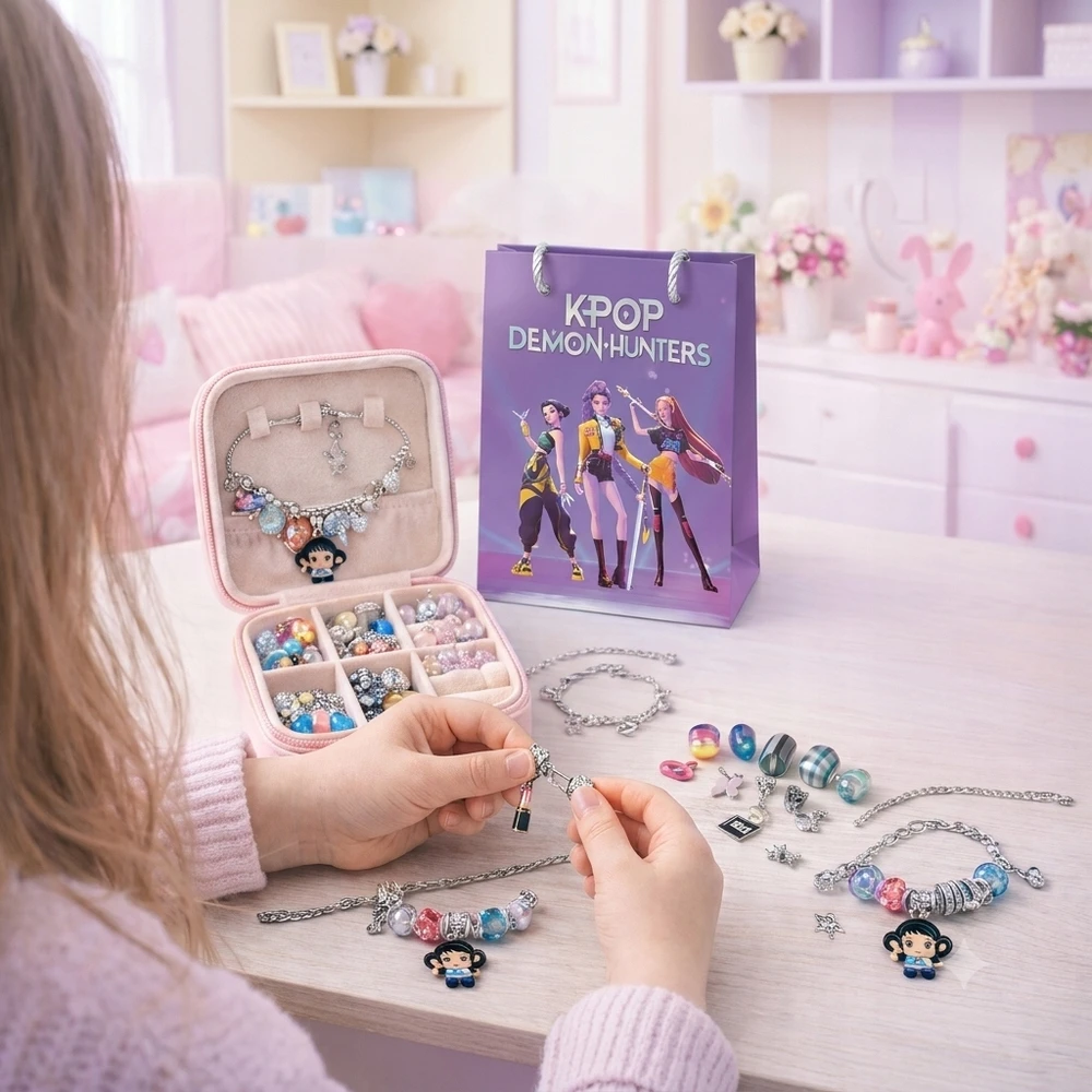 Bez Marki KPOP CHARMS BEADS apyrankių gaminimo rinkinys „pasidaryk pats“ Mergaitės DOVANA