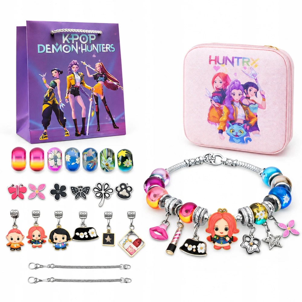 Bez Marki KPOP DEMON HUNTERS CHARMS BEADS DIY RINKINYS, SKIRTA APYNĖLEMS