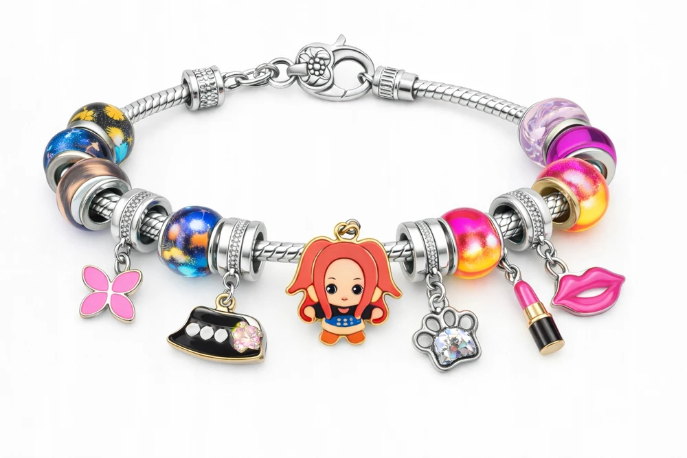 Bez Marki KPOP DEMON HUNTERS CHARMS BEADS DIY RINKINYS, SKIRTA APYNĖLEMS