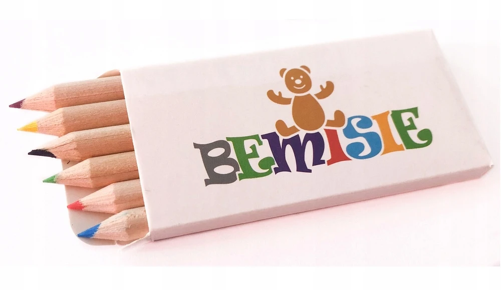 Teka Bez Marki KREDKI 6 KOLORÓW FIRMOWANE LOGO BEMISIE
