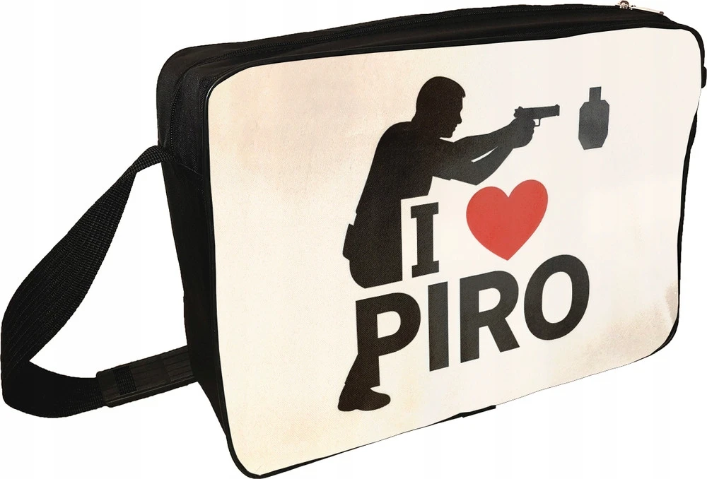 Bez Marki Krepšys ant peties dla strzelca I LOVE PIRO