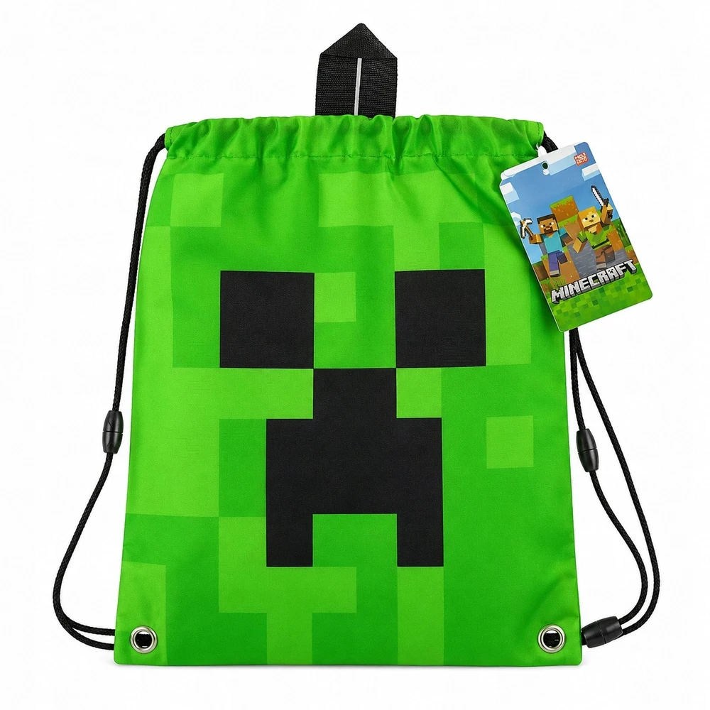 Manenti Bez Marki Krepšys, kuprinė, PE krepšys, avalynė, baseinas, Minecraft Creeper, mažas, 30 x 24 cm