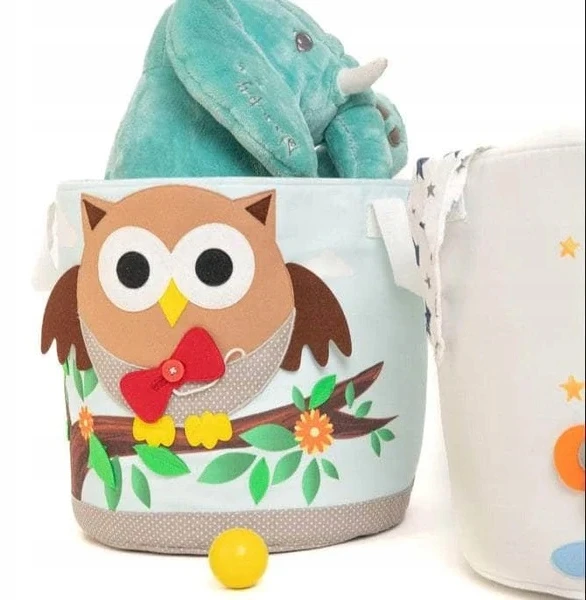 Bez Marki Krepšys na zabawki apvalus - Sowa Jolly Designs