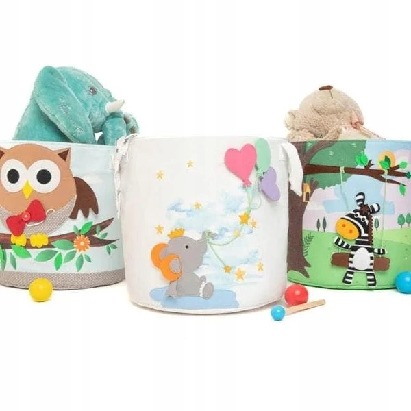 Bez Marki Krepšys na zabawki apvalus - Sowa Jolly Designs