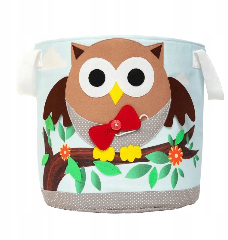 Bez Marki Krepšys na zabawki apvalus - Sowa Jolly Designs
