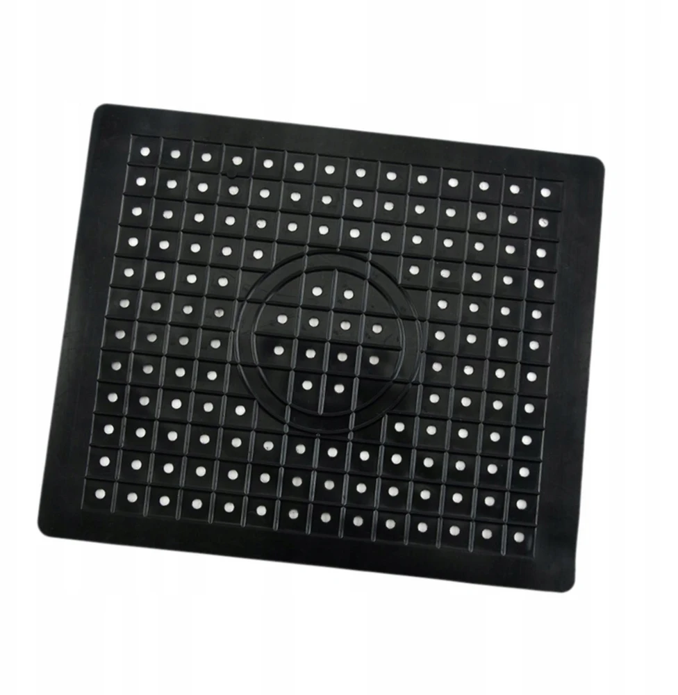 Bez Marki Kriauklės kilimėlis Daugkartinio naudojimo neslystantis aukštai temperatūrai atsparus praustuvo stačiakampis juodas