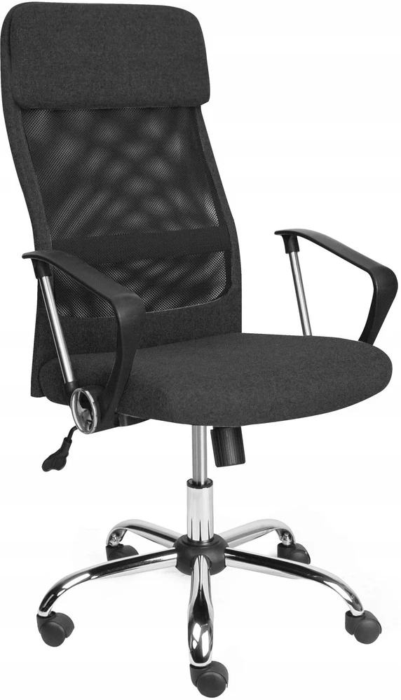 Bez Marki Krzesło Biurowe BRUISER Juoda Ergonomiczne Obrotowe, Siatka, Komfort Pracy