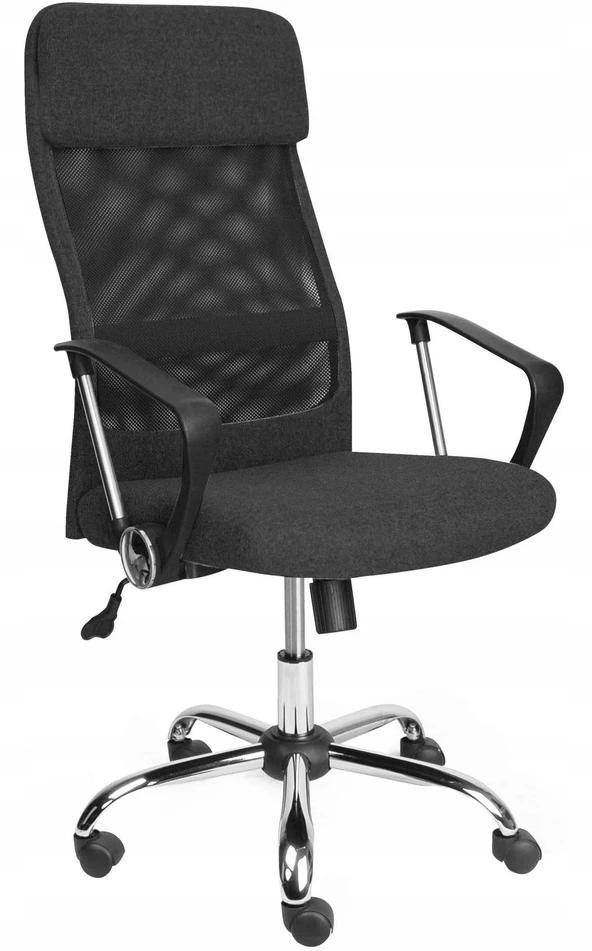 Bez Marki Krzesło Biurowe BRUISER Juoda Ergonomiczne Obrotowe, Siatka, Komfort Pracy