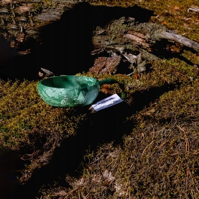 Bez Marki KUPILKA 33 Moomins Camping miska kūdikiams, žalia