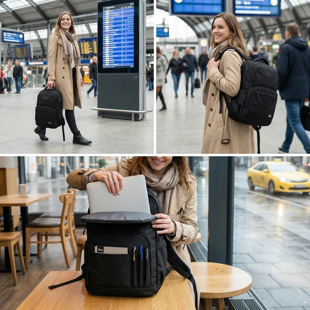 Bez Marki Kuprinė 2be Intercity juoda