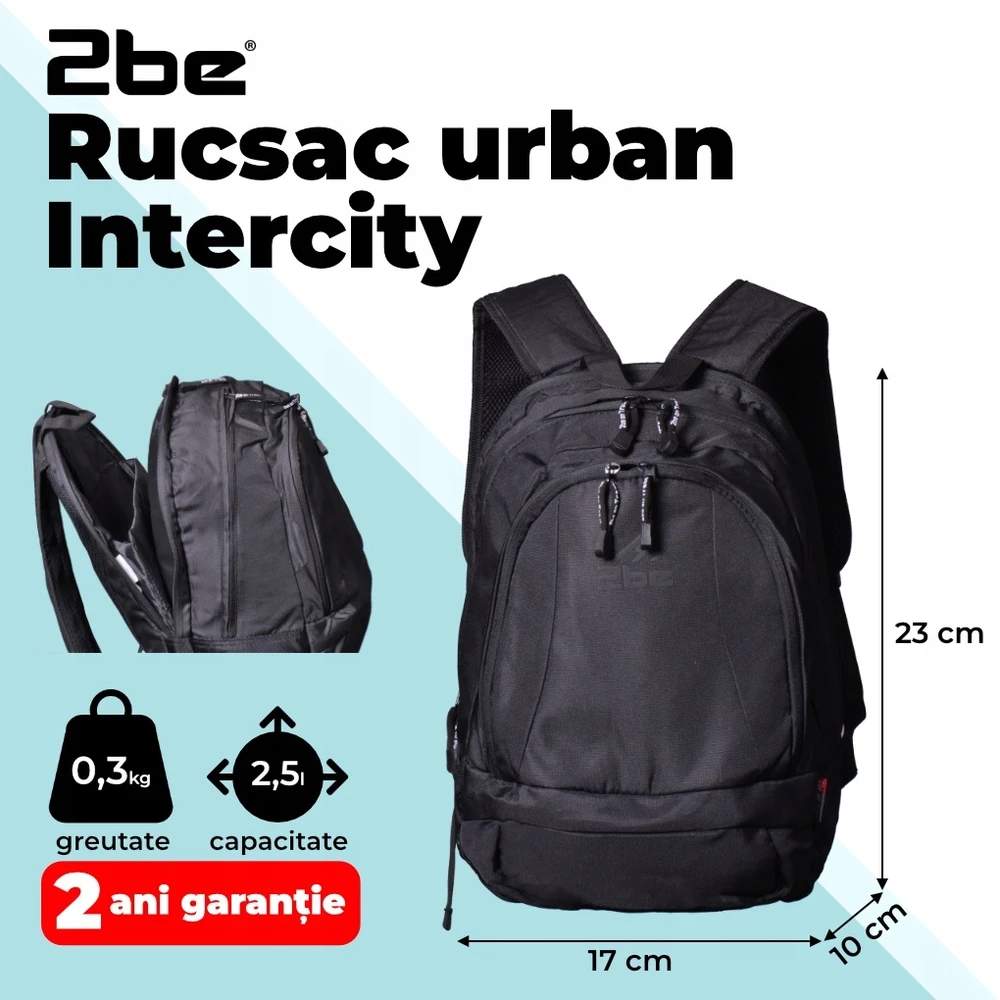 Bez Marki Kuprinė 2be Intercity juoda