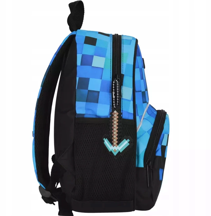 Bez Marki Kuprinė DLA PRZEDSZKOLAKA DO PRZEDSZKOLA CHLOPCA MINECRAFT Žaidimas PIKSELE DUZY