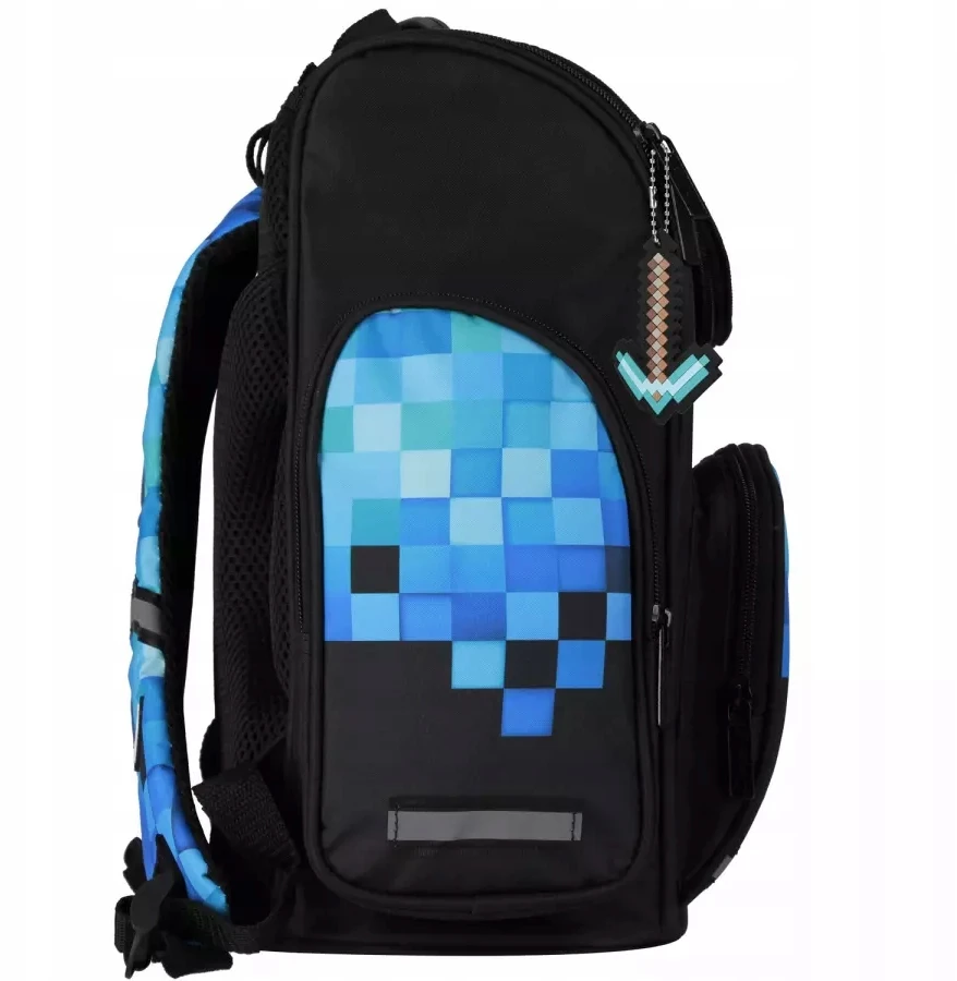 Bez Marki Kuprinė SZKOLNY MINECRAFT TORNISTER DLA CHŁOPCA GRACZA GAME PIKSELE SZKOLNY