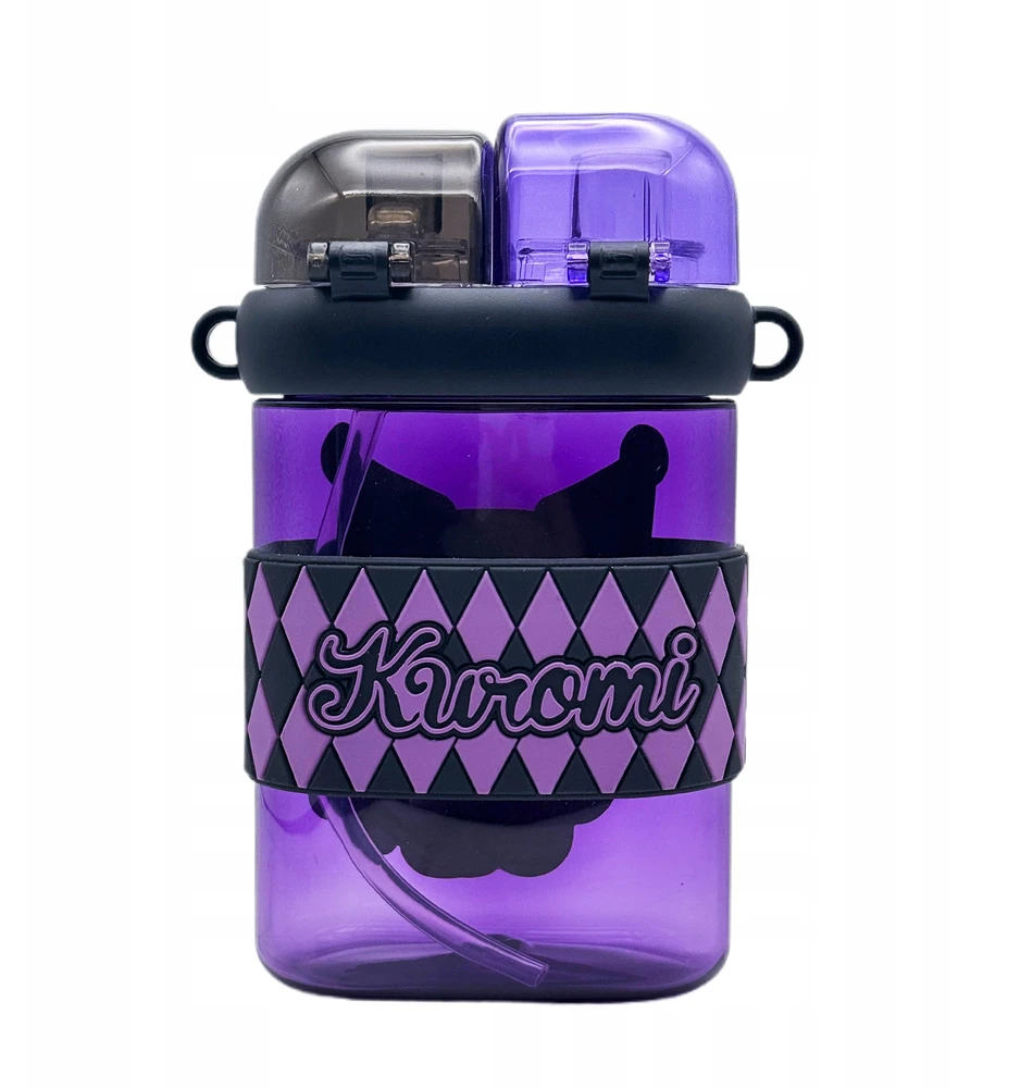 Gertuvė Bez Marki KUROMI VANDENS BUTELAS BUTELAS ŠAUDULIŲ VANDENS GERIMAS BADULIS SANRIO 600ml