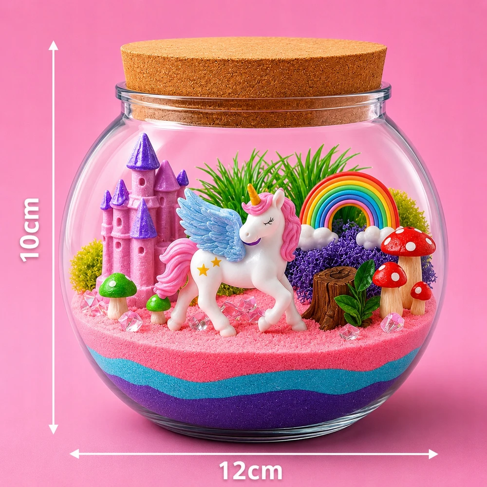 Bez Marki KŪRYBINGAS VIENRAGIS RINKINYS MAGICAL AQUA TERRARIUM DIY LED CRYSTAL LAMP