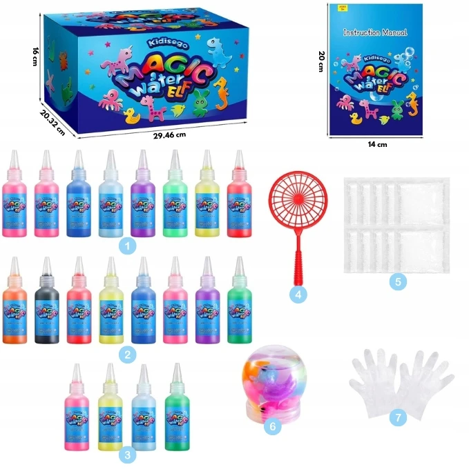 Bez Marki Kūrybingų vaikų edukacinis rinkinys „pasidaryk pats“ gelis „Magic Vanduo Figures Colors“.