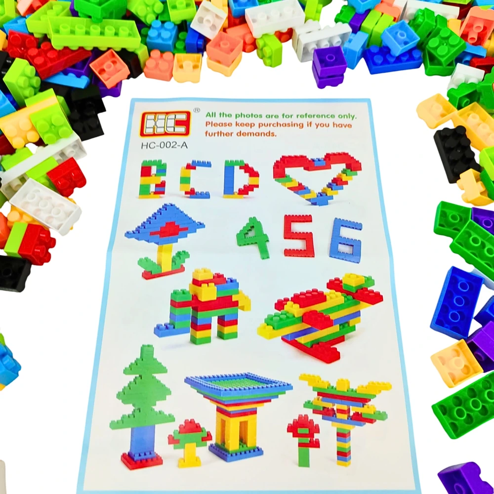 Bez Marki KŪRYBINIAI KONSTRUKCINIAI BLOKAI DIDELIS RINKINYS 668 EL VAIKAMS 3D KONTEINERIS 3+
