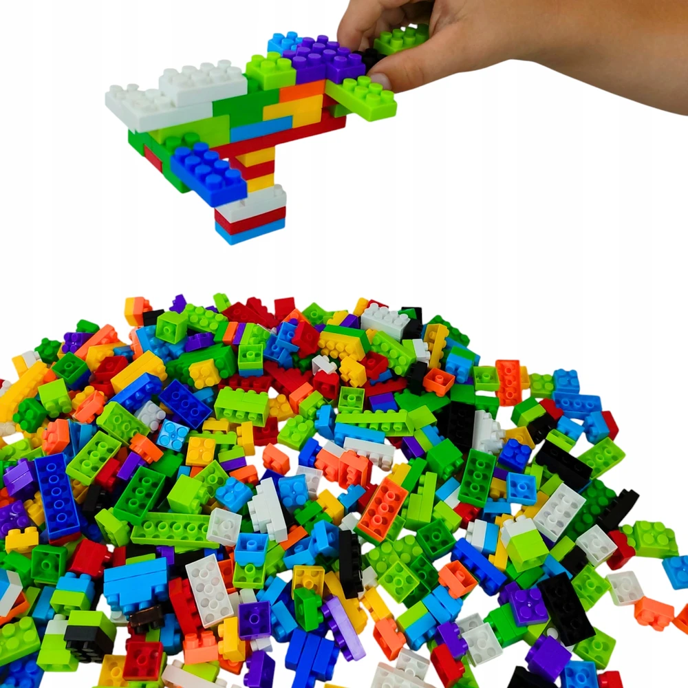 Bez Marki KŪRYBINIAI KONSTRUKCINIAI BLOKAI DIDELIS RINKINYS 668 EL VAIKAMS 3D KONTEINERIS 3+