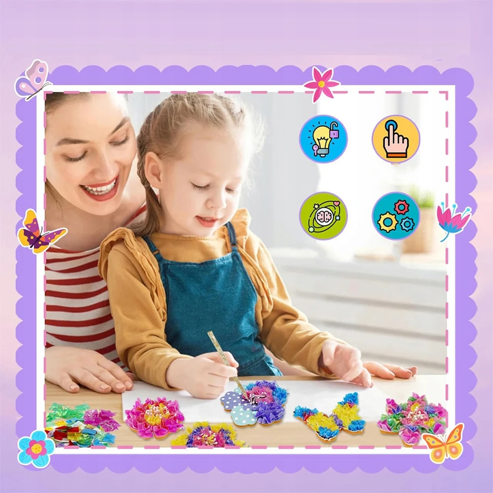 Bez Marki Kūrybinis meno rinkinys mergaitėms Gėlės Kūrybinis sodo rinkinys