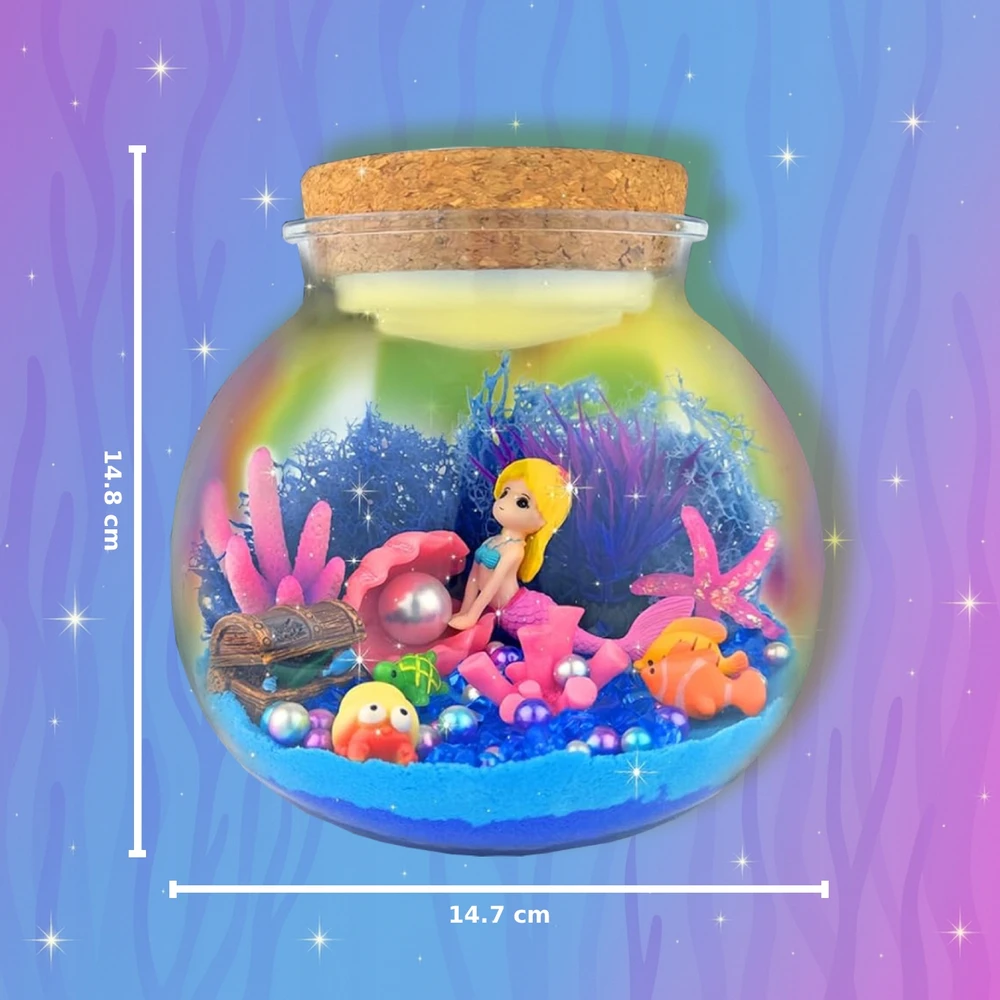 Bez Marki Kūrybinis Mermaid rinkinys mergaitėms Kinetic Sand Night Light, pasidaryk pats