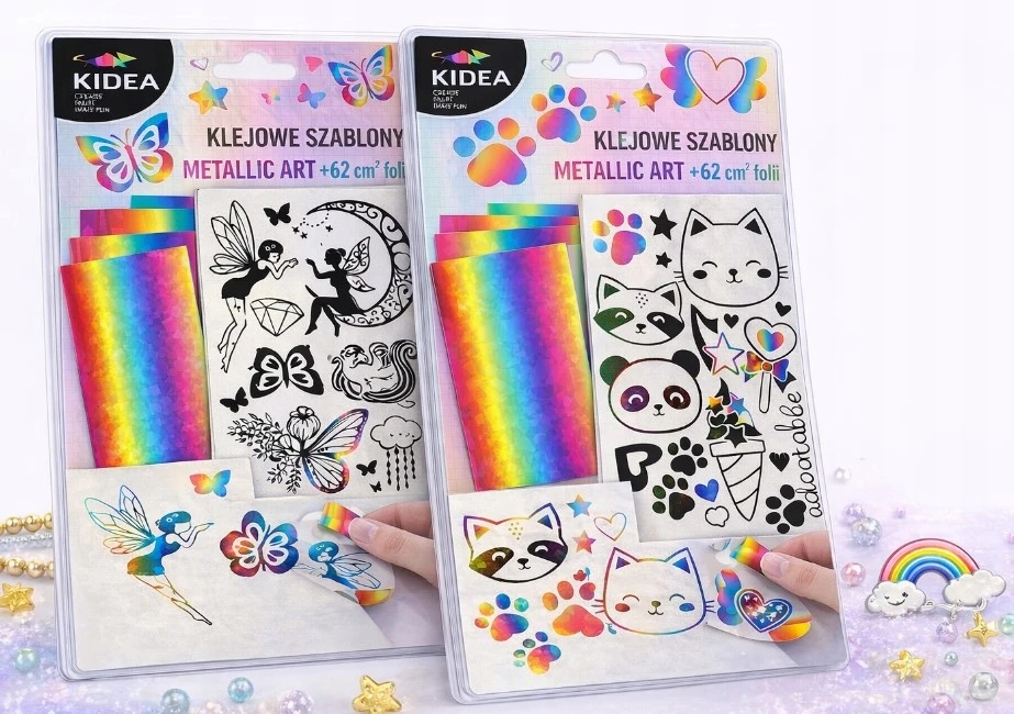 Bez Marki Kūrybinis rinkinys 3in1: Pūkiniai lipdukai, gyvūnai ir fėjos
